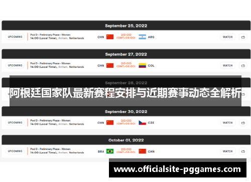 阿根廷国家队最新赛程安排与近期赛事动态全解析